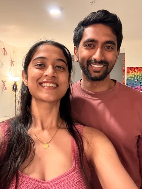 The couple behind SB's Kombucha, smiling together